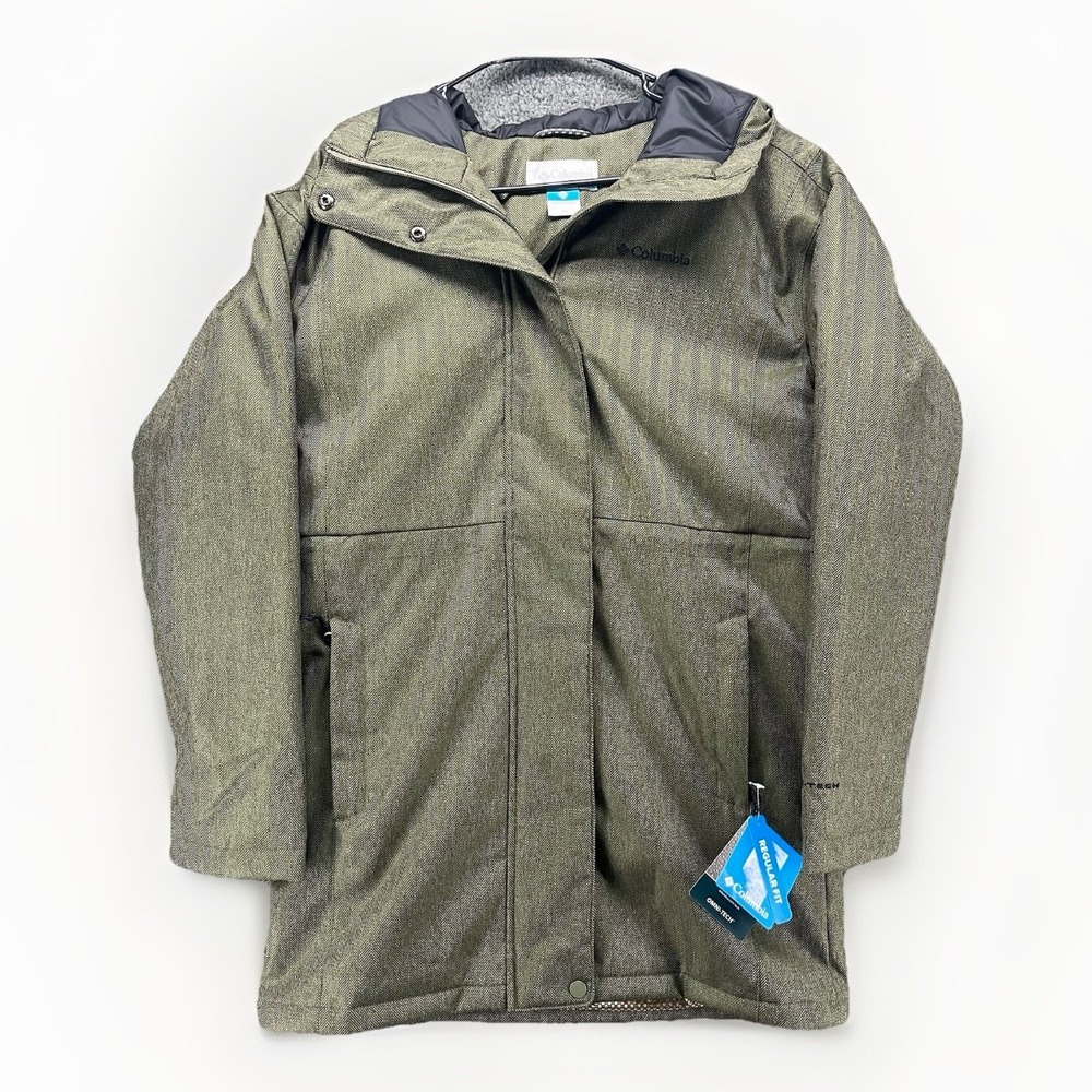 Columbia Jacket‎ Womens XS Green Portland Point Parka Omni Heat Infinity Tech